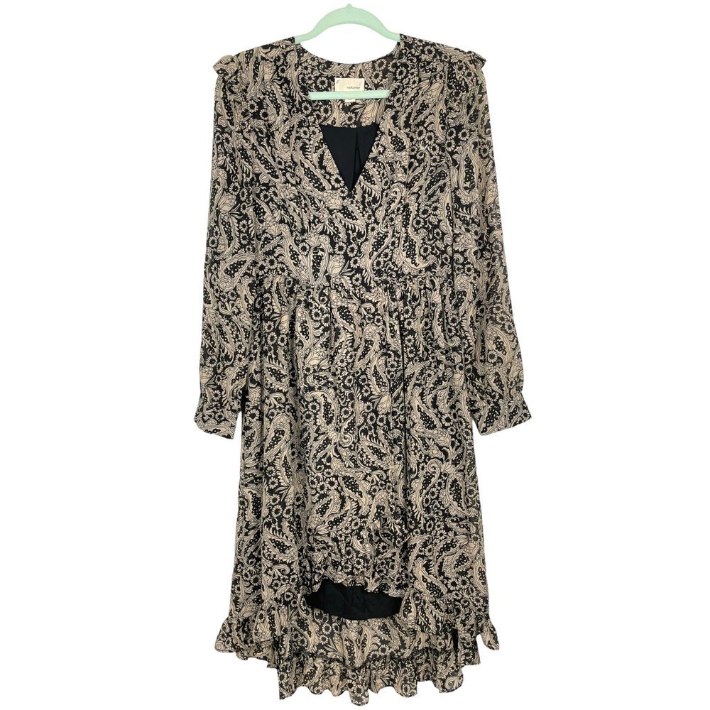 The Korner Floral Paisley Mini Ruffle Dress Small Party Date Night Out Boho